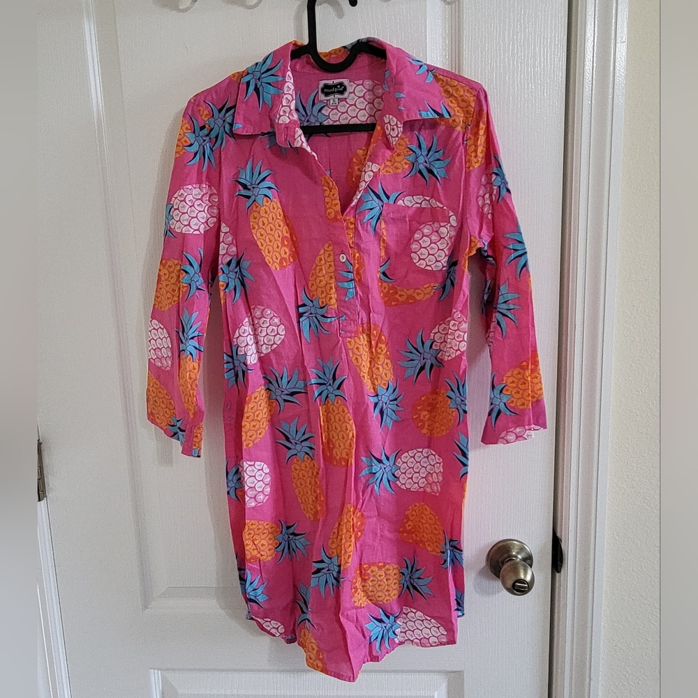 Shirtdress cover-up